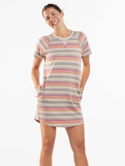 Hideaway Sweatshirt Dress - Horizon Stripe -Swimwear Store 121016 03