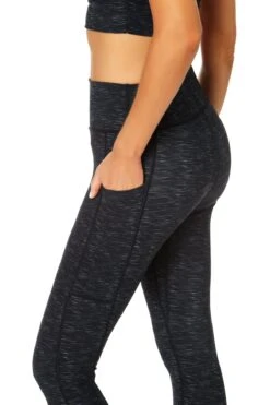 Anne Cole Active - Women's High Waist 7/8 Legging -Swimwear Store 21MB377 HEATHER 508