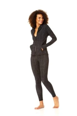 Anne Cole Active - Women's Warmup Jacket -Swimwear Store 21MC550 21MT116 21MB375 HEATHER copy