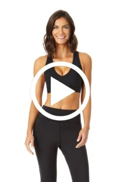 Anne Cole Active - Women's X Back Max Support Bra Top -Swimwear Store 21MT116 21MB377 BLACKNOIRE 124 ccexpress 2dbfb612 85e9 4a5a 8041 352380496832