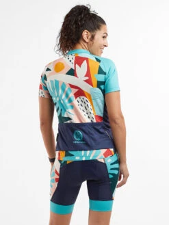 Ride Relentless Short Sleeve Cycling Jersey - Oasis -Swimwear Store 411317 03