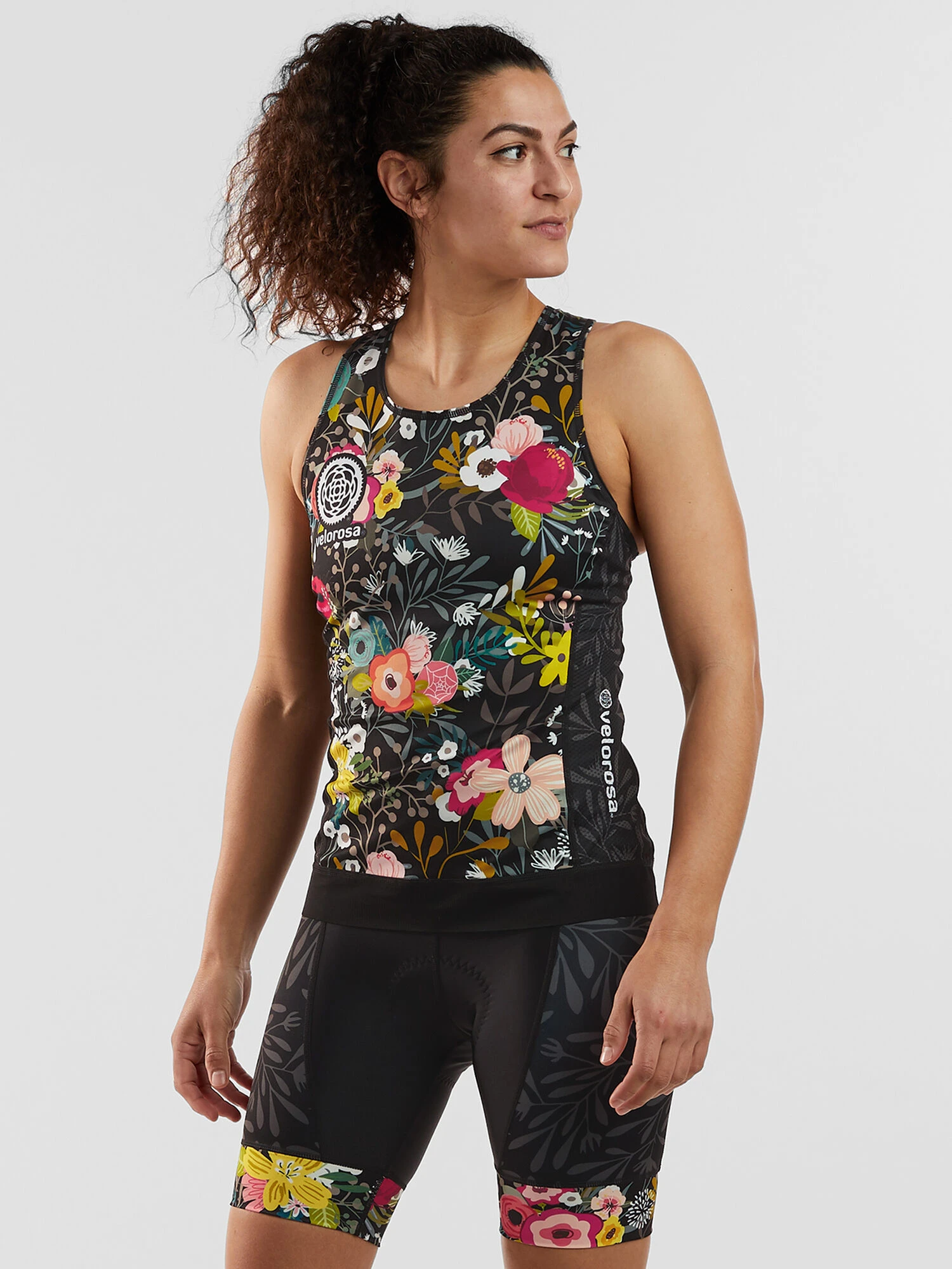 Ride Relentless Cycling Tank Top - Night Garden 6 Ride Relentless Cycling Tank Top - Night Garden - Image 4