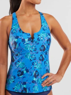 Aria Underwire Tankini Top - Chili Blossom -Swimwear Store 600921 04