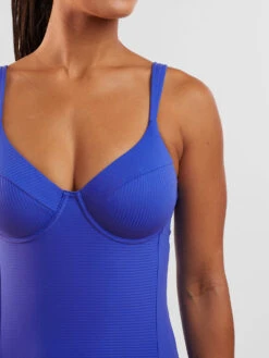 Bodacious 2.0 Underwire Tankini Top - Solid Ribbed -Swimwear Store 600926 04