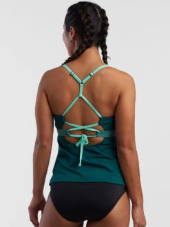 Tidal Rave Underwire Tankini Top - Colorblock -Swimwear Store 629281 02