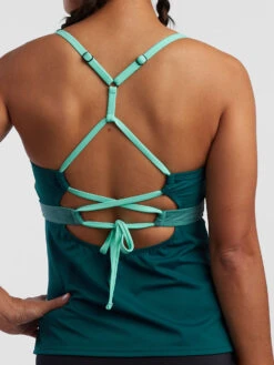 Tidal Rave Underwire Tankini Top - Colorblock -Swimwear Store 629281 04